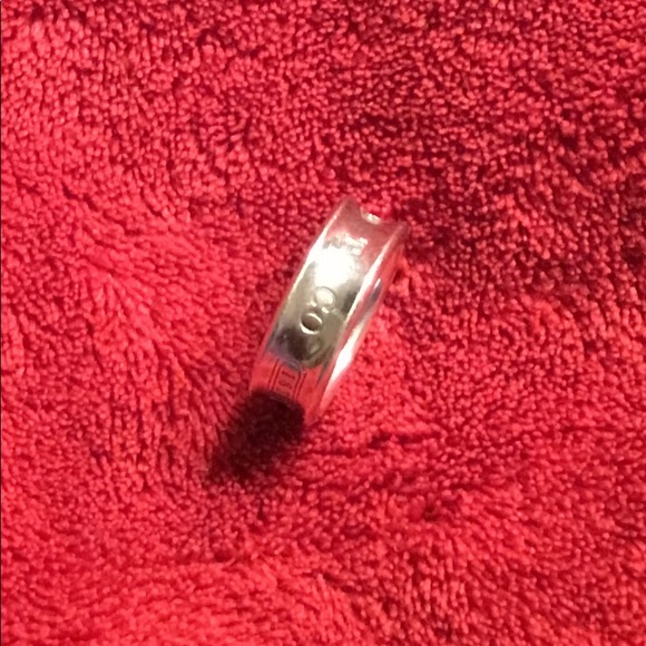 Tiffany&co Classic round Sterling Silver T&C ring size 5 to5 1/2 - Picture 4 of 4